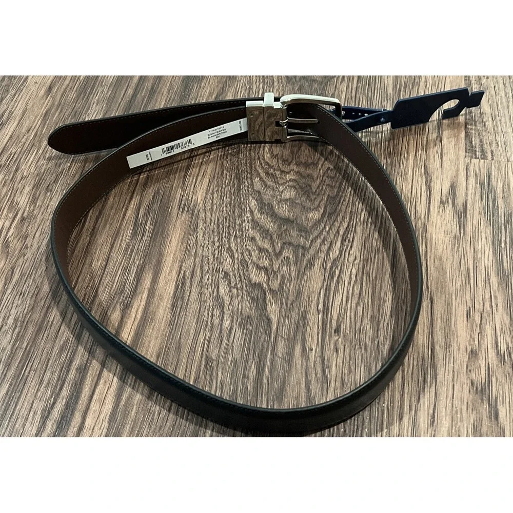 Cole Haan Mens Reversible Leather Belt 32MM Black /brown Size S 30-32 Retail $80